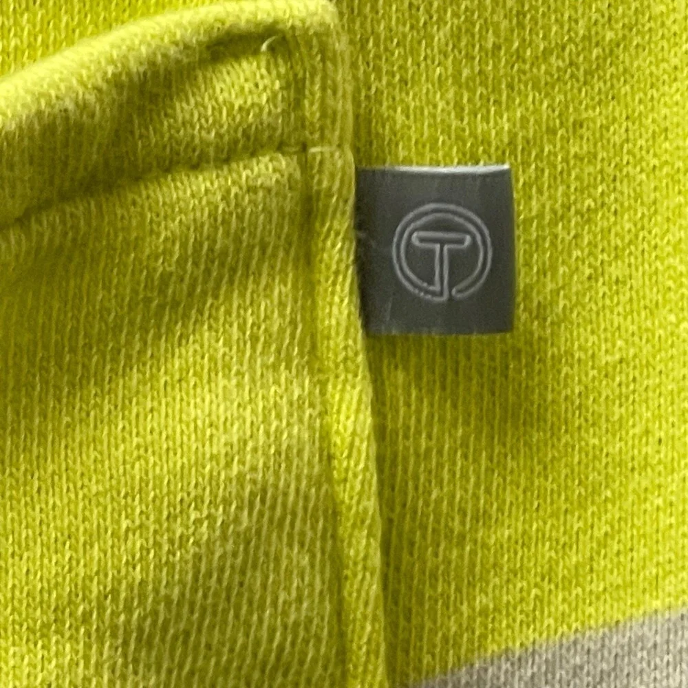 T by Talbots Petite Size SP Striped Yellow/Tan Tie Waist Shorts W Pockets‎